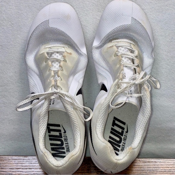 Nike Zoom Rival Multi Track & Field Spikes White Black Men’s 14 Worn Once main image 5